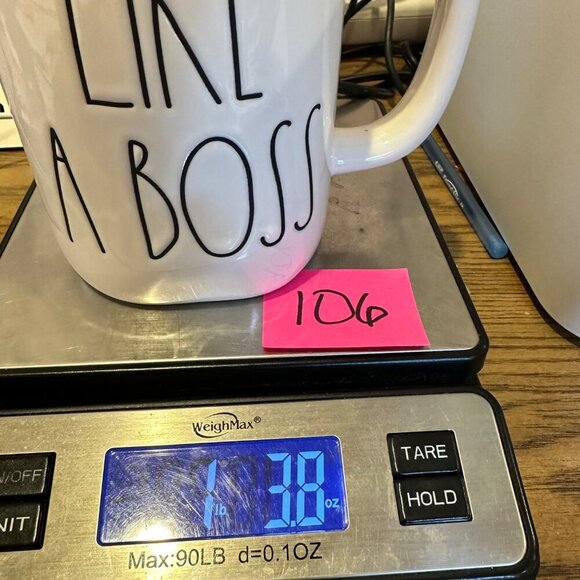 Rae Dunn LIKE A BOSS Mug White Artisan Collection by Magenta Coffee Cup Gift - Picture 7 of 7